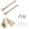 Lihopefe Bunge kit General Replacement and Installation Accessories for IndoorOutdoor Plastic Sunshade Curtains and Roller Blinds Beige