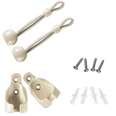 Lihopefe Bunge kit General Replacement and Installation Accessories for IndoorOutdoor Plastic Sunshade Curtains and Roller Blinds Beige