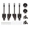 Vasteo Coolaroo Replacement Parts Bungee Kit and End CapWeather Resistancefor Coolaroo Exterior Roller ShadeOutdoor BlindsBrown2 Set