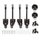Vasteo Coolaroo Replacement Parts Bungee Kit and End CapWeather Resistancefor Coolaroo Exterior Roller ShadeOutdoor BlindsBrown2 Set
