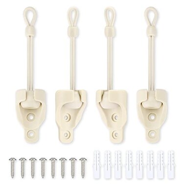 Vasteo Coolaroo Replacement Parts Bungee and Bungee ReceiverShade Tie DownsWeather Resistancefor Coolaroo Exterior Roller ShadeOutdoor BlindSand2 Set