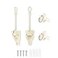 Vasteo Shade Replacement Parts Bungee and End Cap SandWeather Resistancefor Coolaroo Exterior Roller ShadeOutdoor Blind
