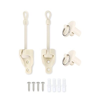 Vasteo Shade Replacement Parts Bungee and End Cap SandWeather Resistancefor Coolaroo Exterior Roller ShadeOutdoor Blind