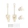 Vasteo Shade Replacement Parts Bungee and End Cap SandWeather Resistancefor Coolaroo Exterior Roller ShadeOutdoor Blind
