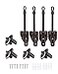 IVYSUN Coolaroo Replacement Parts Shade Tie Downs and End Cap with Ring KitWeather ResistanceCompatible with Coolaroo Exterior Roller ShadeOutdoor BlindsBrown2 Set