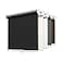 LazBlinds No Tools No Drill Cordless Roller Shades 100 Blackout Roller Blinds for Windows Thermal Insulated UV Protection Waterproof Roll Up Window Blinds and Shades 35 W x 72 H Black