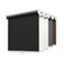 LazBlinds No Tools No Drill Cordless Roller Shades 100 Blackout Roller Blinds for Windows Thermal Insulated UV Protection Waterproof Roll Up Window Blinds and Shades 35 W x 72 H Black