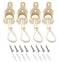 JTIAENG Universal Bungee Kit Parts for Sun Shades Blackout Roller up Blinds Bungee Kit 2 Set Sand