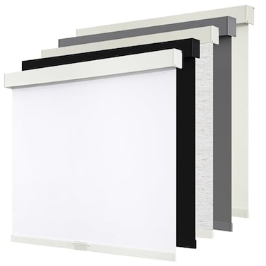 sunoff SUNOFF Cordless Blackout Roller Shades Blinds for Windows FreeStopPull Down Room Darkening with ValanceThermal Insulated Woven Fabric Window Door Blinds for HomeOfficeWhite 34 W x 72 H