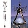 MUMTOP Solar Wind Chimes 31 Inch Metal Angel Wind Chime for Garden Yard Patio Decor