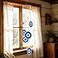 YU FENG Blue Evil Eye Wind Chimes for Outside 19 Hanging Ornament Metal Windchimes Outdoors Garden Decoration