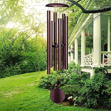 FDOCOI 45 Large Wind Chimes for Outside with Deep Tone Wind Chimes Outdoor Garden Patio Hanging Dcor Sympathy Gifts Bronze