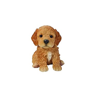HI-LINE HiLine Gift Ltd Sitting Cockapoo Puppy 6 Brown