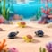 MAOMIA 40 Pcs Miniature Turtle Resin Figurine Plant Pot Fish Tank Decorations Fairy Garden Mini Tortoise Micro Landscape Decor Ornament