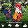 Natelf Metal Rooster Garden Statues Sculptures Chicken Yard Art Decor Standing Animal Lawn Ornament for Backyard Patio Kitchen Decorations
