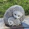 Roman Garden Items Hedgehogs Statue one Size Light Gray