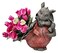 Pacific Giftware Playful Garden Dragon Planter Garden Display Decorative Accent Sculpture Stone Finish 10 Inch Tall
