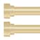 hei! dear 2 Pack Gold Curtain Rods for Windows 30 to 42 Inch2535ft 1 Inch Diameter Heavy Duty Curtain Rods Adjustable Curtains Rod Modern Decorative Drapery Rod 3042 Brass Gold
