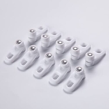 ACMEART Ceiling Curtain Track RollersPlastic Curtain Rail PulleySuitable for B09MCY5KH8 and B09MCXJB4GWhite 10 Pieces