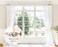 BLASTHOME BlastHome NonAdjustable Luxury Curtain Rods for Windows 1 Rod Set 7 foot Fixed Length Two Rods Connect for a Seamless Look Brushed Nickel
