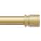 Byondeth Curtain Rods for Windows 16 to 120 Inches Adjustable Length 1 Inch Diameter Window Curtain Rod with Aluminium Finials Flash Gold