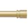 Byondeth Curtain Rods for Windows 16 to 120 Inches Adjustable Length 1 Inch Diameter Window Curtain Rod with Aluminium Finials Flash Gold