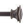 Snug Set Curtain Rod Quick Easy Installation 72144 Adjustable Length No Tools Option 1 Dia Steel Rod 4 Brackets Included Supports Heavy Fabrics