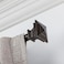 Snug Set Curtain Rod Quick Easy Installation 72144 Adjustable Length No Tools Option 1 Dia Steel Rod 4 Brackets Included Supports Heavy Fabrics
