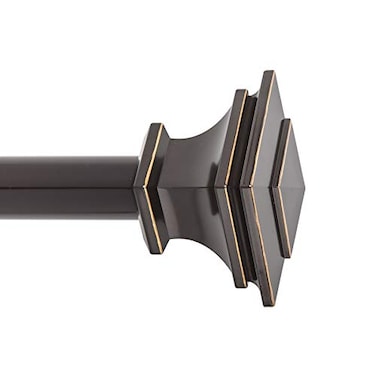 Snug Set Curtain Rod Quick Easy Installation 72144 Adjustable Length No Tools Option 1 Dia Steel Rod 4 Brackets Included Supports Heavy Fabrics