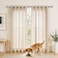 HOTOZON Curtain Rods 2 Pack 32 to 58 Inches Curtain Rods for Windows 20 to 53 Inches 34 Inch Adjustable Telescoping Splicing Windows Drapery Rod with Netted Finials Antique Silver