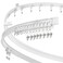 Suimlmta Flexible Bendable Ceiling Curtain Track Room Divider 12Ft Curved Curtain Rail Wall Mount RV Sliding Hospital Ceiling Track System Set for Curtains Bay Window