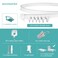 Suimlmta Flexible Bendable Ceiling Curtain Track Room Divider 12Ft Curved Curtain Rail Wall Mount RV Sliding Hospital Ceiling Track System Set for Curtains Bay Window