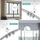 Suimlmta Flexible Bendable Ceiling Curtain Track Room Divider 12Ft Curved Curtain Rail Wall Mount RV Sliding Hospital Ceiling Track System Set for Curtains Bay Window