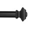 Ivilon Drapery Treatment Window Curtain Rod Square Design 1 18 Rod 120 to 240 Inch Black
