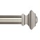 Ivilon Square Designed Style Window Side Curtain Rod 1 18 inch Diameter 16 to 28 Inch Satin Nickel