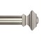Ivilon Square Designed Style Window Side Curtain Rod 1 18 inch Diameter 16 to 28 Inch Satin Nickel