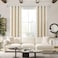 KAMANINA Silver Curtain Rods for Windows 48 to 84 Inches 47ft Heavy Duty Curtain Rods 78 Inch Adjustable Decorative Drapery Rods Set with Modern Finials