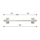 LaigenGanzi Magnetic Curtain RodsMultiUse Adjustable Appliance for Metal Doors WindowsNo Tools Needed1628 InchNickel2 Pack