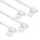 CGBAIEE Magnetic Curtain Rods 4 Pack for Metal Doors and Windows MultiUse Adjustable Magnetic Rods for Small Windows Cafe Sidelight and Iron Steel Places Adjust from 9 to 16 Inch White