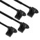 CGBAIEE Magnetic Curtain Rods 4 Pack for Metal Doors Top and Bottom MultiUse Adjustable Magnetic Rods for Small Windows Cafe Sidelight and Iron Steel Places Adjust from 9 to 16 Inch Black