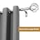 AWUIUNIE Silver Curtain Rods for Windows 3262 inch with Twisted Cage Finials Adjustable Drapery Rod Set with Brackets Heavy Duty Drape Rod for Bedroom Living Room Decorative 58 Diameter Curtain Pole
