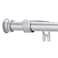 Alskarhem Small Curtain Rods for Windows 30 and 45 58 Inch Standard Decorative Silver Curtain Rod with Brackets Easy to Install for Bedroom Living room Kitchen