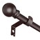 SMODBRODRE Curtain Rods for Window 32 and 48 Brown 58 inch Splicing Single Window Curtain Rod Set with Brackets