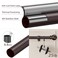 SMODBRODRE Curtain Rods for Window 32 and 48 Brown 58 inch Splicing Single Window Curtain Rod Set with Brackets