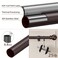 SMODBRODRE Curtain Rods for Window 32 and 48 Brown 58 inch Splicing Single Window Curtain Rod Set with Brackets