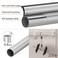 SMODBRODRE Curtain Rods for Window 32 to 62 Silver 58 inch Splicing Single Window Curtain Rod Set with Brackets