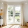 TONIAL Curtain Rods 32 to 115 Inch2696ft Telescoping Splicing 34 Single Rods for Windows Decorative Drapery Rod with Acrylic Diamond Finial Champagne Gold