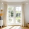 TONIAL Curtain Rods 32 to 115 Inch2696ft Telescoping Splicing 34 Single Rods for Windows Decorative Drapery Rod with Acrylic Diamond Finial Champagne Gold
