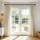 TONIAL Curtain Rods 32 to 58 Inch26 to 48ft Telescoping Splicing 34 Single Rods for Windows Decorative Drapery Rod with Acrylic Diamond Finial Black