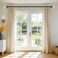 TONIAL Curtain Rods 32 to 58 Inch26 to 48ft Telescoping Splicing 34 Single Rods for Windows Decorative Drapery Rod with Acrylic Diamond Finial Black